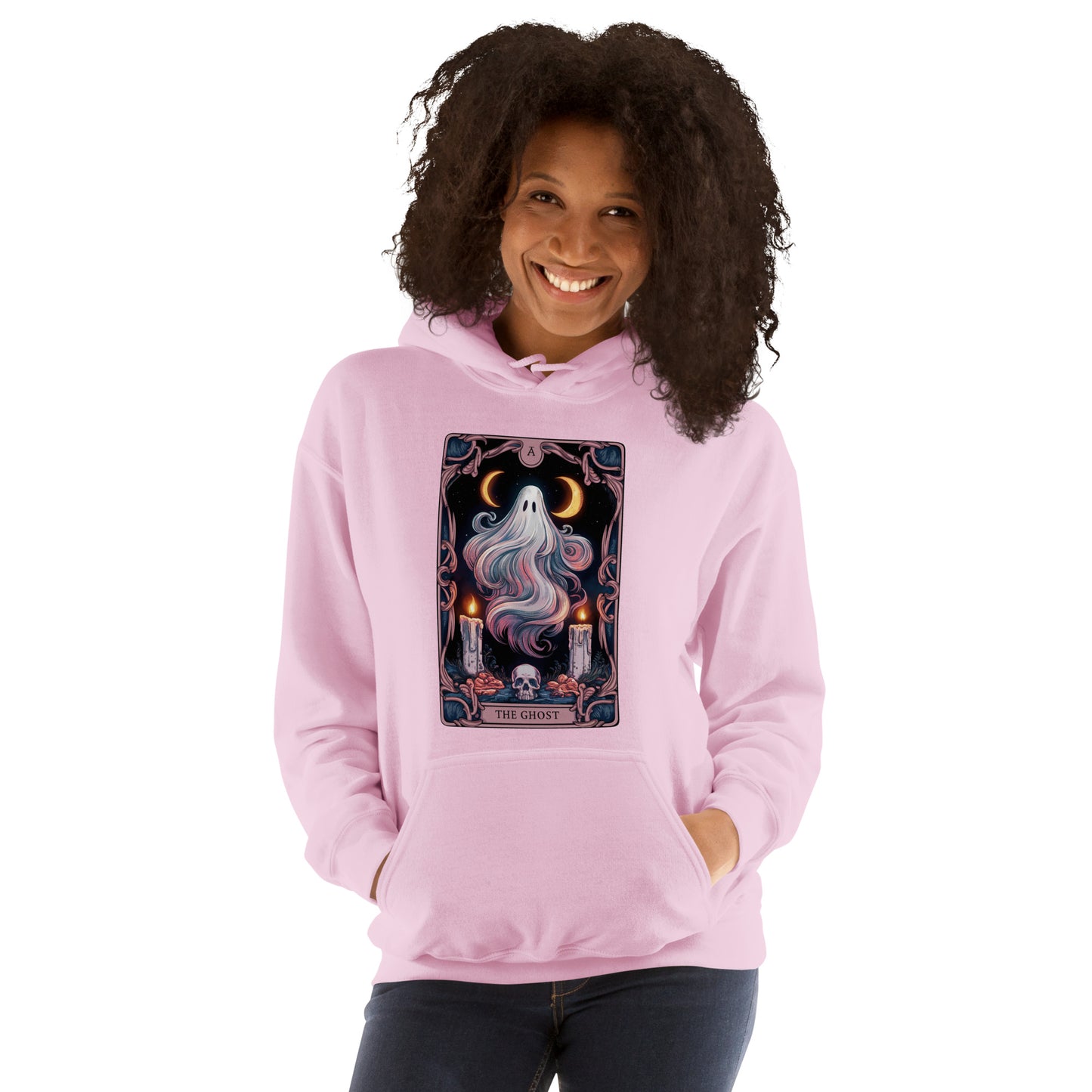 The Ghost Tarot Card Unisex Hoodie Halloween Spooky Fall Cozy