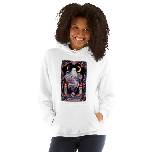 The Ghost Tarot Card Unisex Hoodie Halloween Spooky Fall Cozy